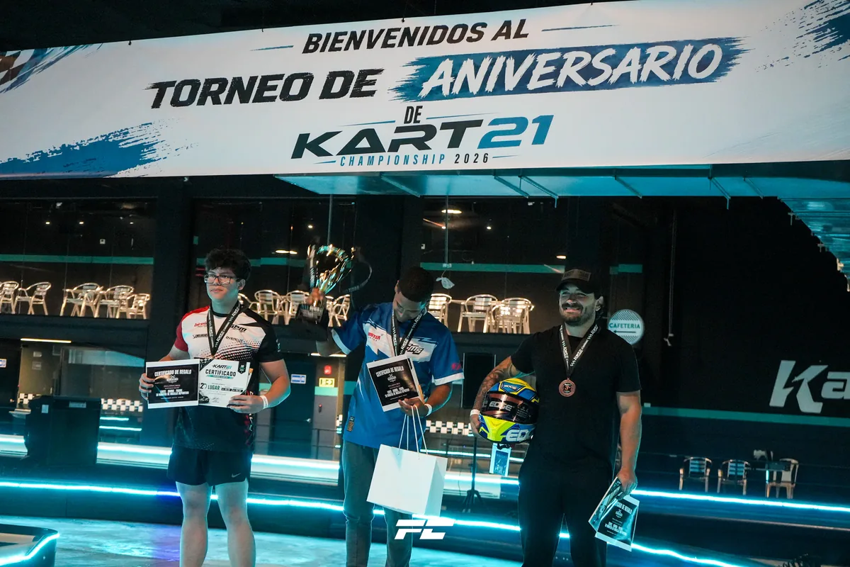 Podio de campeones en Kart21, Costa del Este