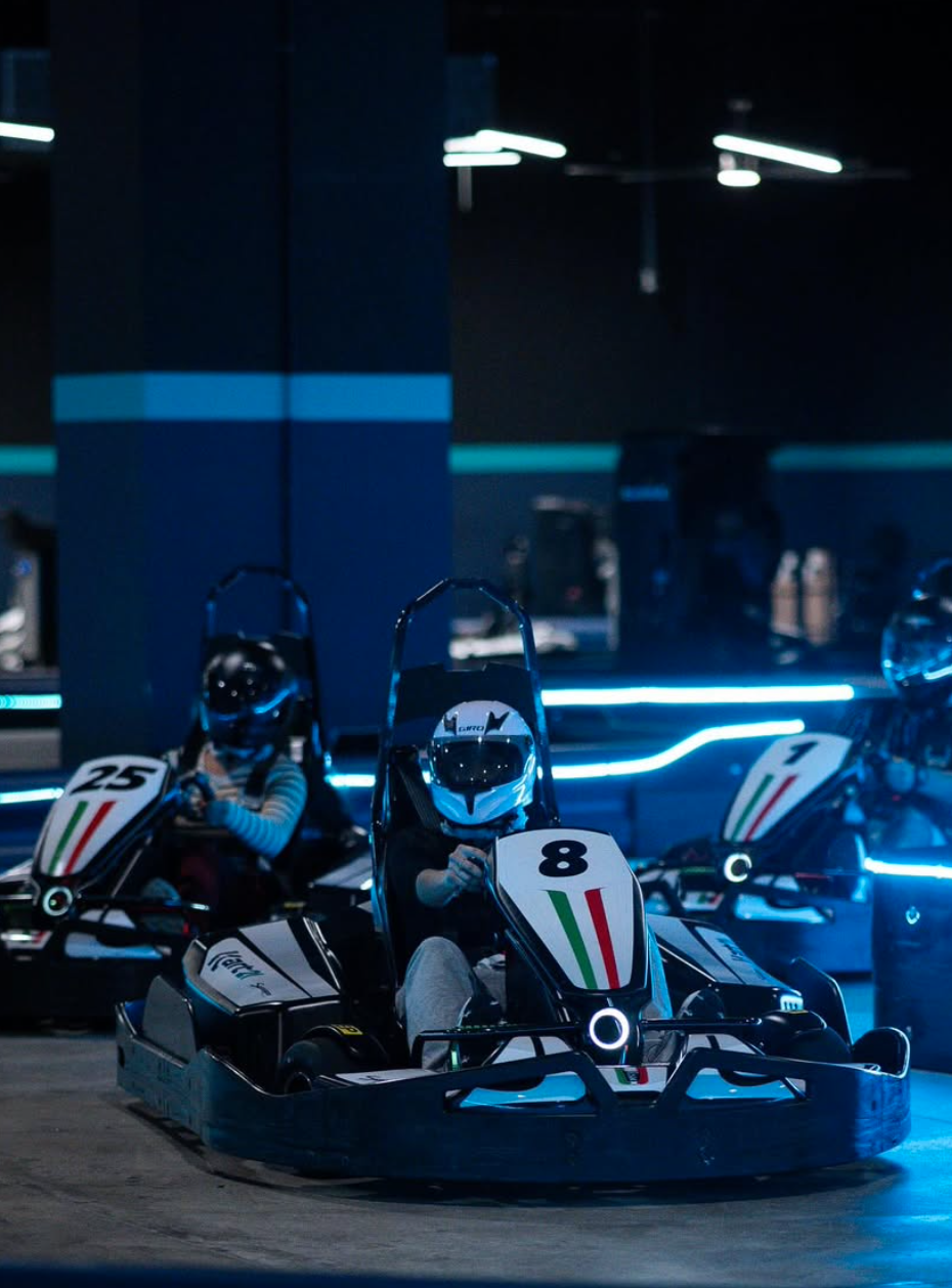 Kart eléctrico italiano de Kart21 en la pista de Costa del Este